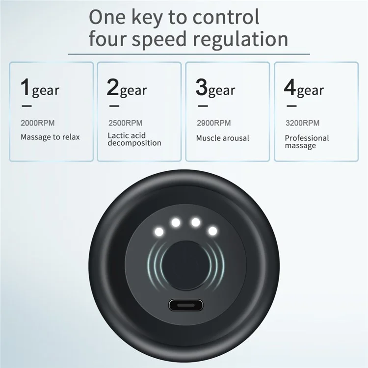Qy-m12 Mini Elektrische Elektro-vibrationsmuskel-entspannungsmassage Ganzkörper Schmerz Lindern Kabellose Faszien-massagegeräte Mit 4 Massagekopf - Violett