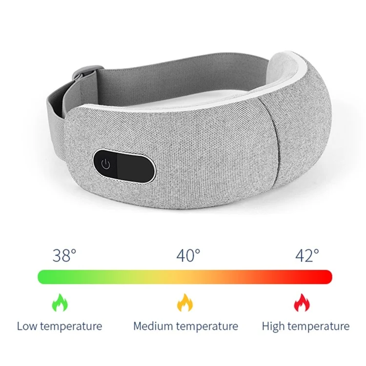 FUTURE ST-204 Airbag Smart Eye Massager Vibration Heating Massage Eye Mask Care Device with 4 Modes - Grey