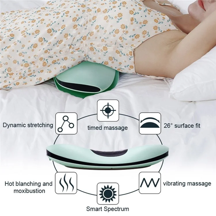 FUTURE ST-1202C Lower Back Massager Cordless Electric Waist Belt Heating Pad with Manual Controller for Back Waist Pain Relief