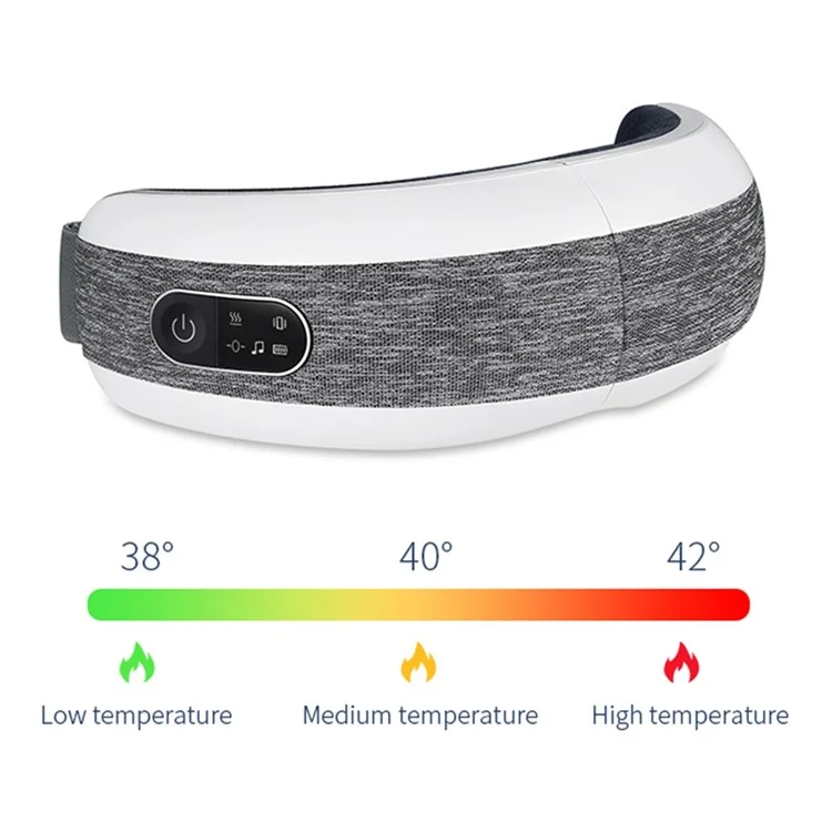 FUTURE ST-201 Eye Massager Heating Pad Heated Eye Mask Eye Massage Machine for Fatigue Relief, Dry Eyes and Better Sleep