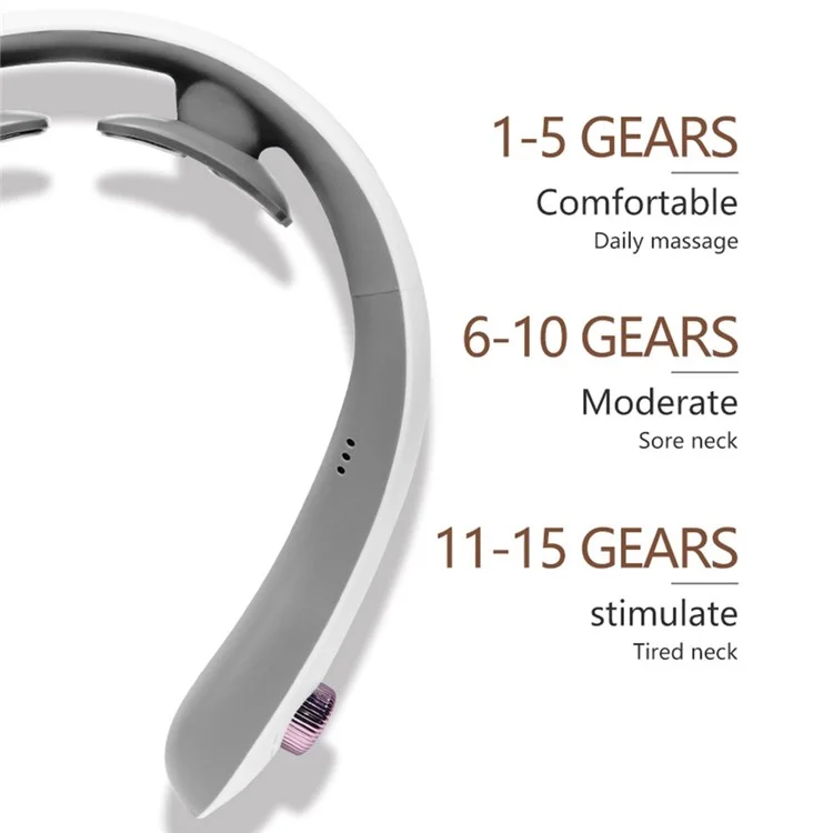 ST-307 Neck Massager Heating Function U-Shaped Heated Neck Massage Therapy Cordless Intelligent Massage Tool for Neck Pain Relief