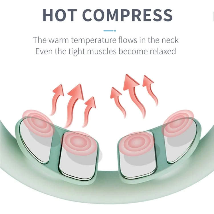 FUTURE ST-303A Electric Cervical Spine Massager EMS+TENS Low Frequency Pulse Hot Compress Neck Massager