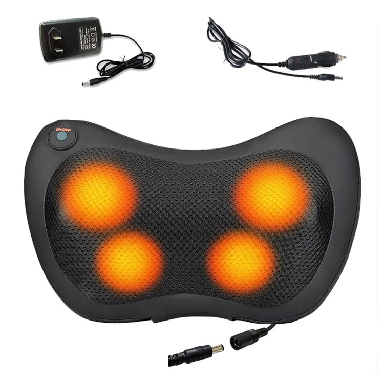 Back Neck Massager Electric Shoulder Massager with Heat Shiatsu Massage Pillow for Muscle Pain Relief, EU Plug