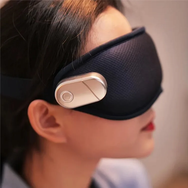 YD06 Massage Des Yeux Vibrants Multifonctionnels Chauds / Masque Oculaire Endormi à Froid Avec Indicateur de Batterie