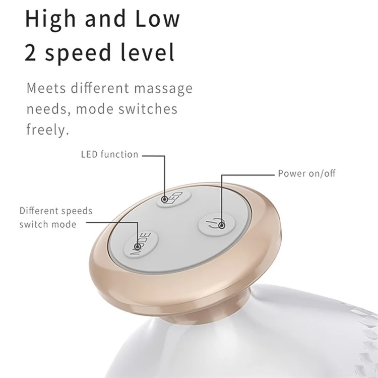 BP-1932 Head Massager Ergonomic IPX7 Waterproof Silicone Scalp Massager