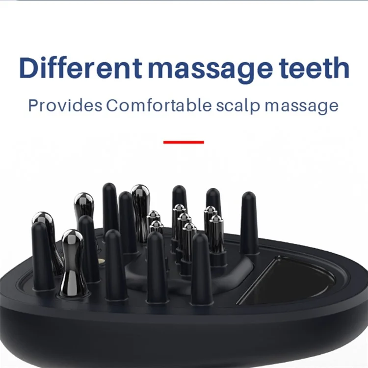 Dispositivo de regrowth capilar láser doméstico BP-206 EMS+ RF+Masajeador de cabeza con vibración Terapia LED roja/azul Masajeador del cuero cabelludo