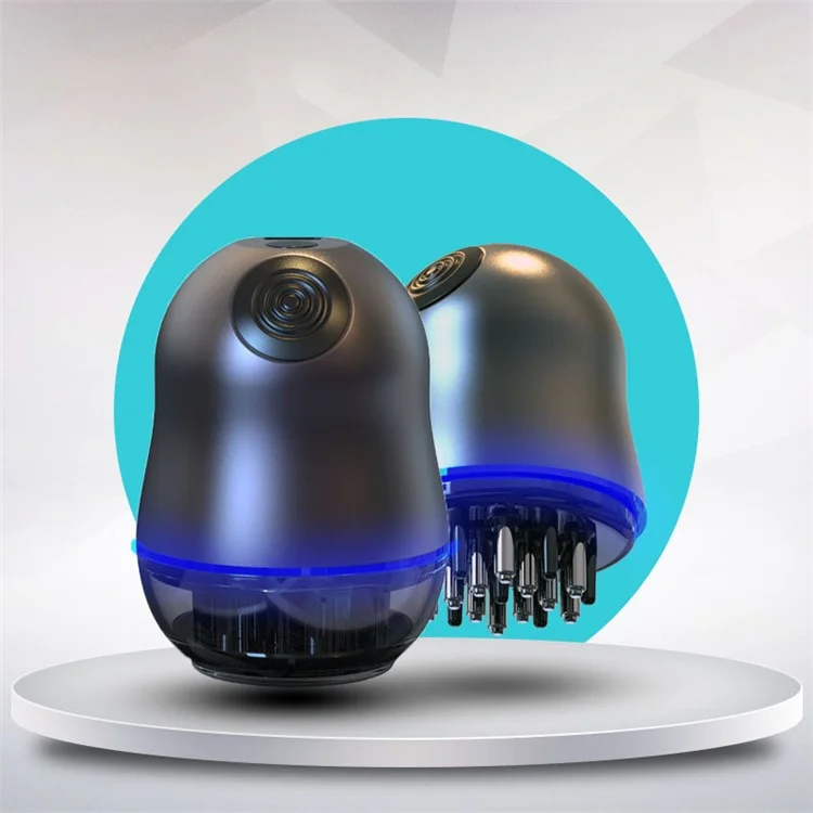 Peigne de massage électrique NY-H702 avec fonctions de microcourant, de lumière rouge et de vibration, dispositif de soins du cuir chevelu