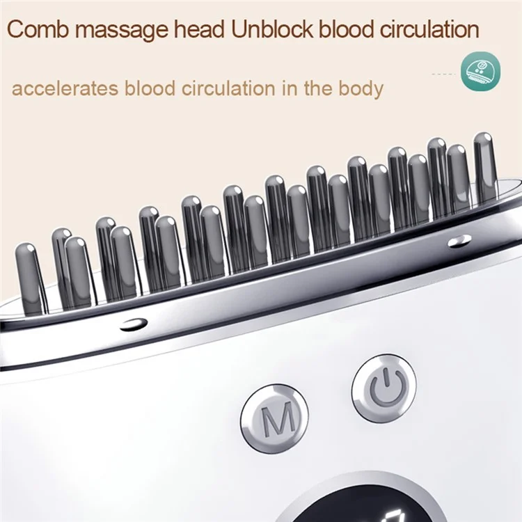 DYM-041 9 Strength 4 Modes Body Massager EMS Vibration Electric Scalp Massager Meridian Brush (ST)