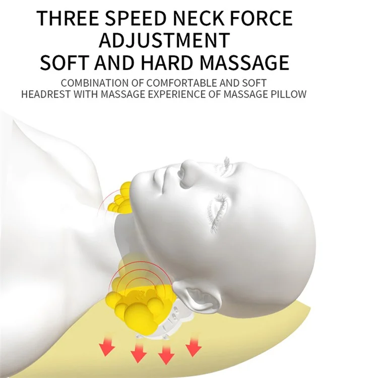 JH-CD6 9 Modes Massage Mat Sitting Lying Electric Heating Pad Muscle Relax Body Massager Cushion - US Plug