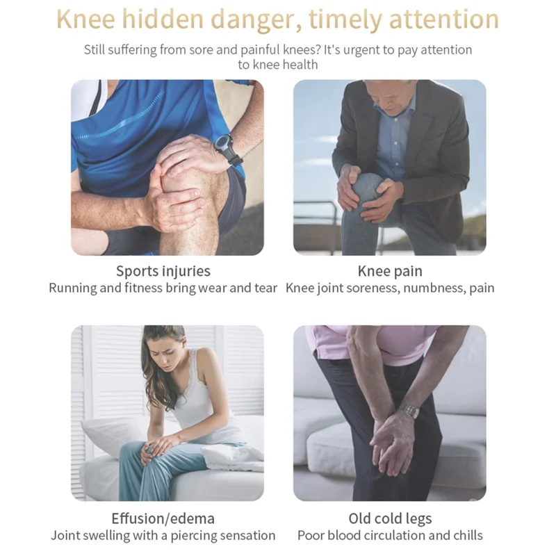 ST-1102 Knee Massager Rechargeable Vibration Knee Massager Home Infrared Knee Warmer