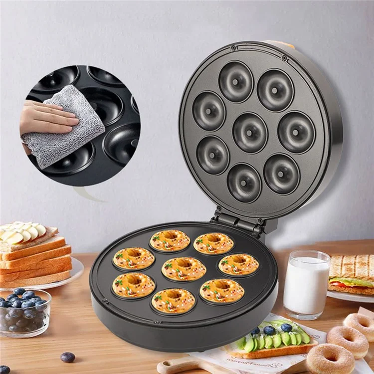 COUPE CP551 8-hole Mini Donut Maker Non-Stick Cakes Muffins DIY Machine (CE Certificated, No FDA) - EU Plug / 220V
