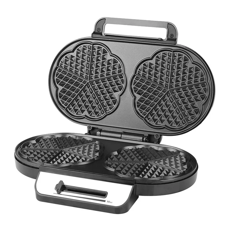 Coupé Dual Breakfast Sandwich Sandwich Maker Electric Pancake Maker Griddle (cer Certificated, Pas de FDA) - Argent / Plug ue 220V