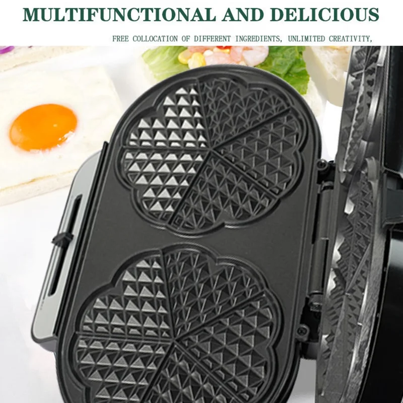 COUPE Dual Breakfast Sandwich Maker Electric Pancake Maker Griddle (CE Certificated, No FDA) - Silver / US Plug 110V