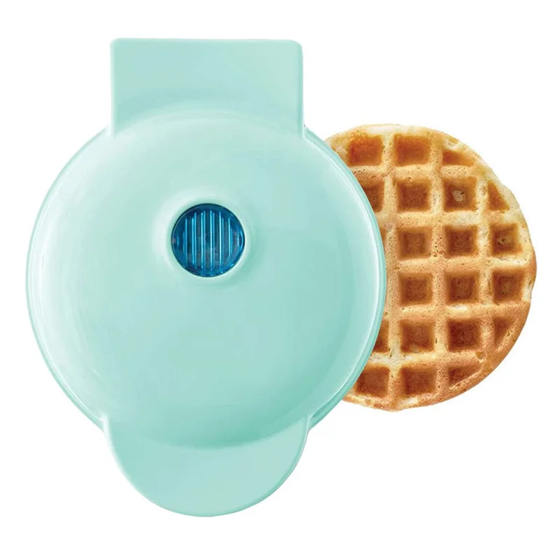 COUPE Mini Electric Waffles Maker Bubble Egg Cake Oven Pan Machine (CE Certificated, No FDA) - Blue Round / US Plug 110V