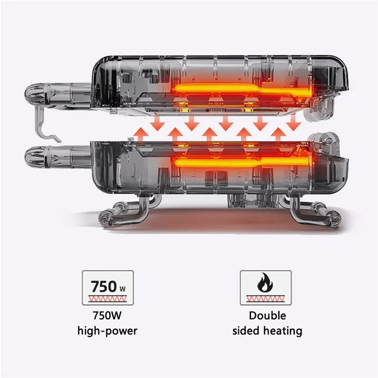 Maker de Desayuno Doméstico de Coupe CP103 Maker de Hierro Eléctrico Portátil Portátil Con Luces Indicadoras LED (sin CE, Sin FDA) - Gofre / EU Enchufe 220V