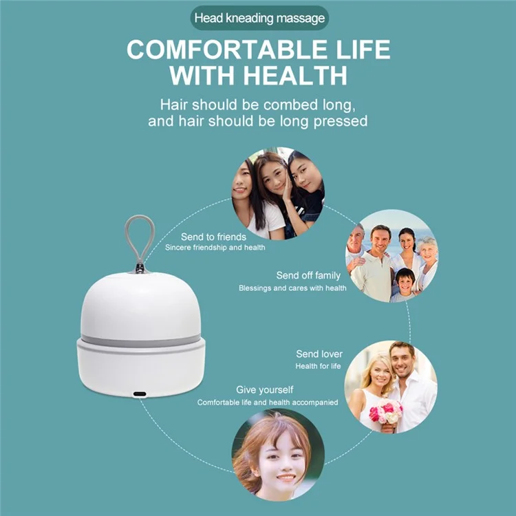 ST-710 4 Modes Electric Scalp Massager Wet and Dry Use Head Kneading Machine