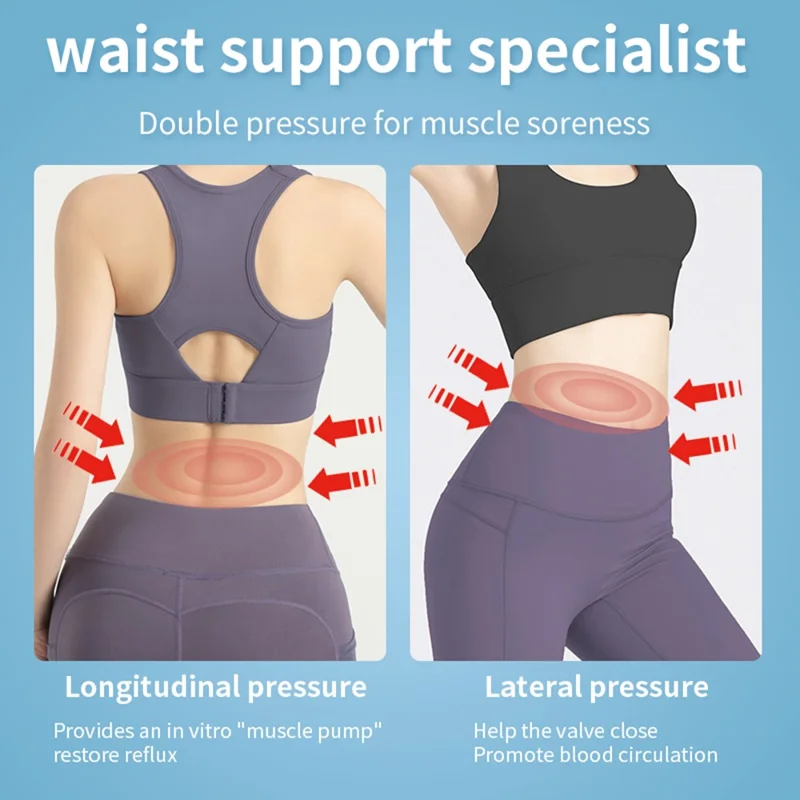 AR331 Cordless Heating Pad USB Abdominal Massager 2500mAh Heating Massage Belt