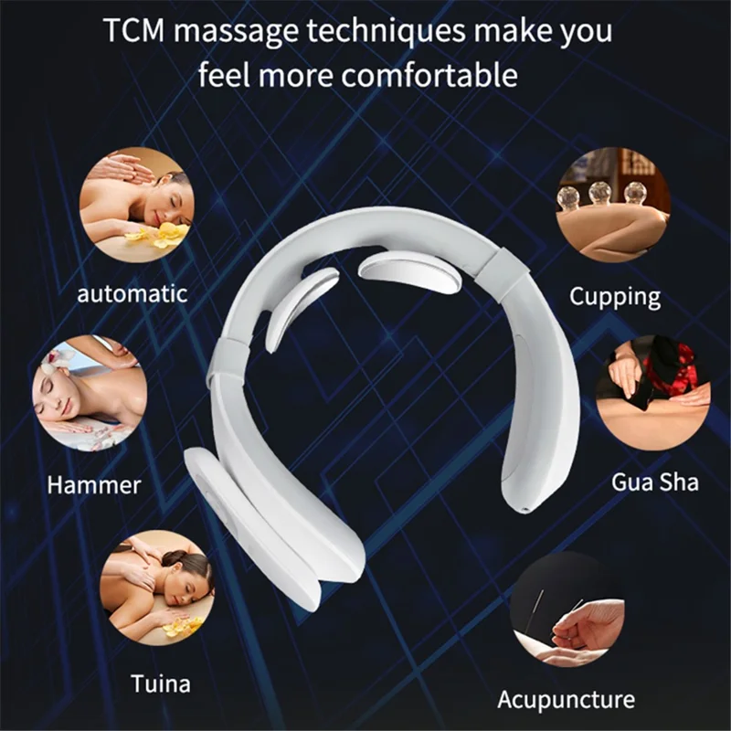 ST-304 Kabelloser EMS-Nacken-Massagegerät Elektrisches Nacken-Massagegerät zur Schmerzlinderung