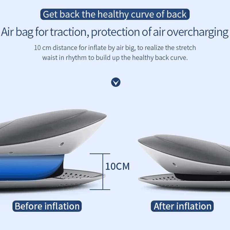 Electric Thermal Therapy Lumbar Massager Waist Massaging Device with Timing Function (Charging Design)