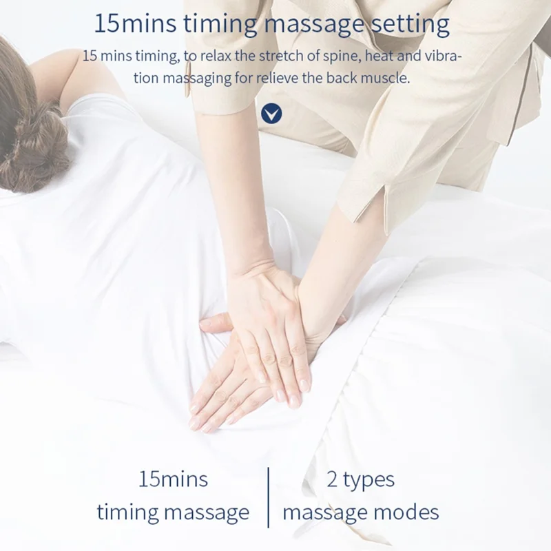 Electric Thermal Therapy Lumbar Massager Waist Massaging Device with Timing Function (Charging Design)
