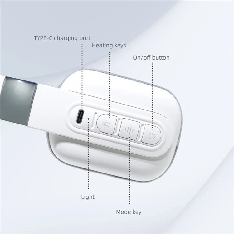 ST-321 Cervical Spine Hot Compress 3 Modes Electric Neck Massager mit Sprachausgabe