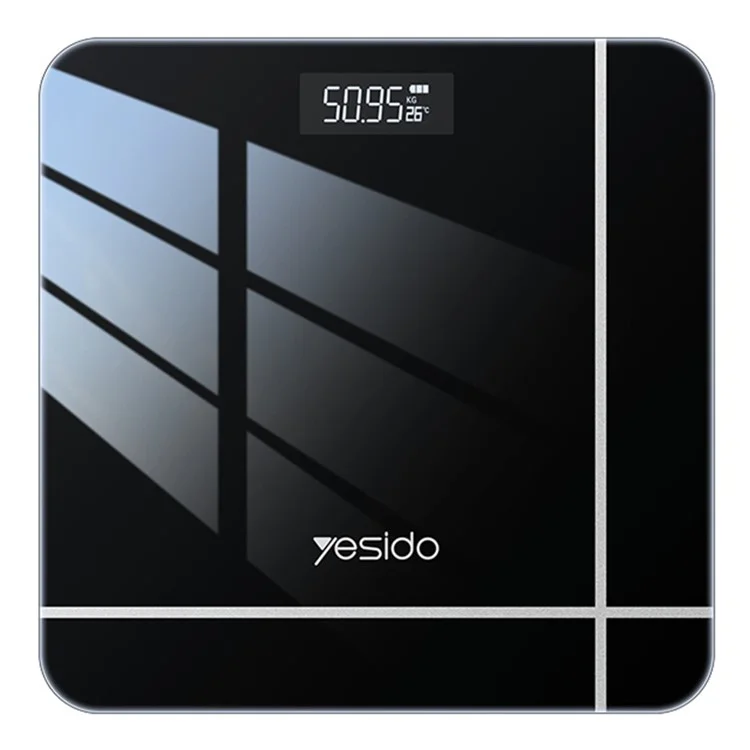YESIDO MG10 Balança Digital de Vidro Temperado com Visor LED de Alta Precisão para Peso Corporal