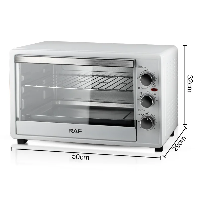 RAF R5326 Four Électrique Intelligent Multifonction de 40L avec Capacité Élevée, 1500W pour la Cuisson Domestique, Appareil de Cuisine - Blanc, Prise EU