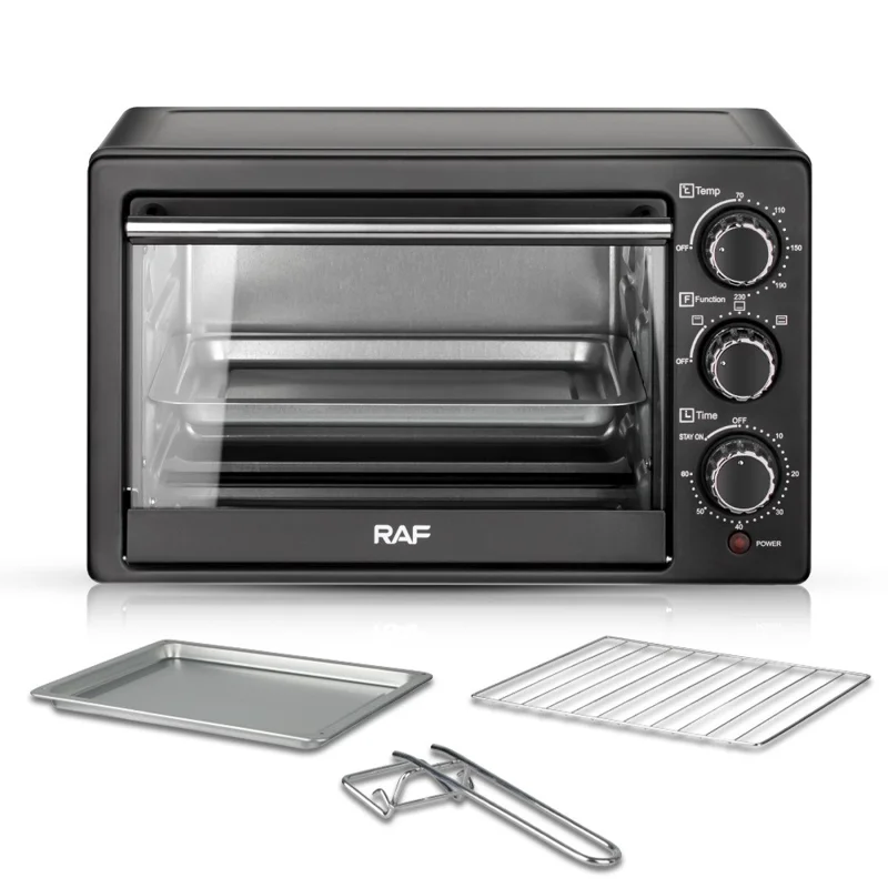 RAF R5321 Heim 22L Elektro-Backofen Multifunktional mit Sichtfenster Kuchenbäcker (Ohne BPA, Keine FDA) - EU-Stecker