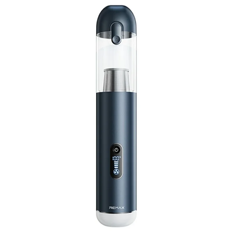 REMAX XC-5 Multi-Function Brushless Car Vacuum Cleaner Aluminum Alloy 3-Speed Mode Dust Buster - Dark Blue