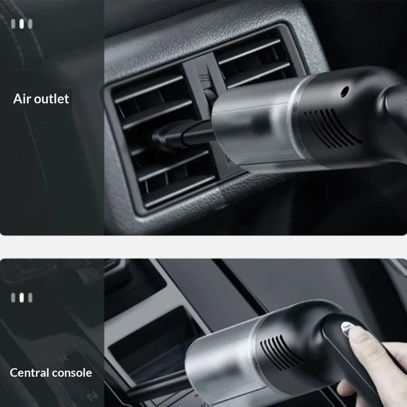 Aspirateur stérilisateur UV portable Puissante aspiration Humide / Sèche pour Voiture / Maison Élimination des acariens - Noir