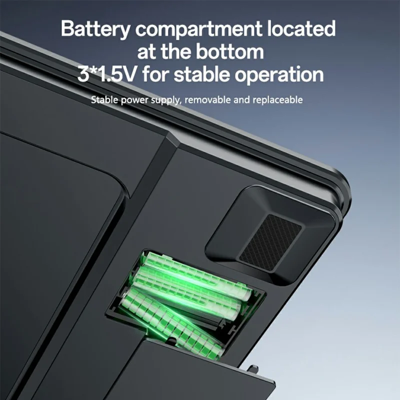 ميزان الجسم الذكي YESIDO MG42 المتوافق مع بلوتوث، ميزان رقمي عالي الدقة لقياس الوزن - أسود