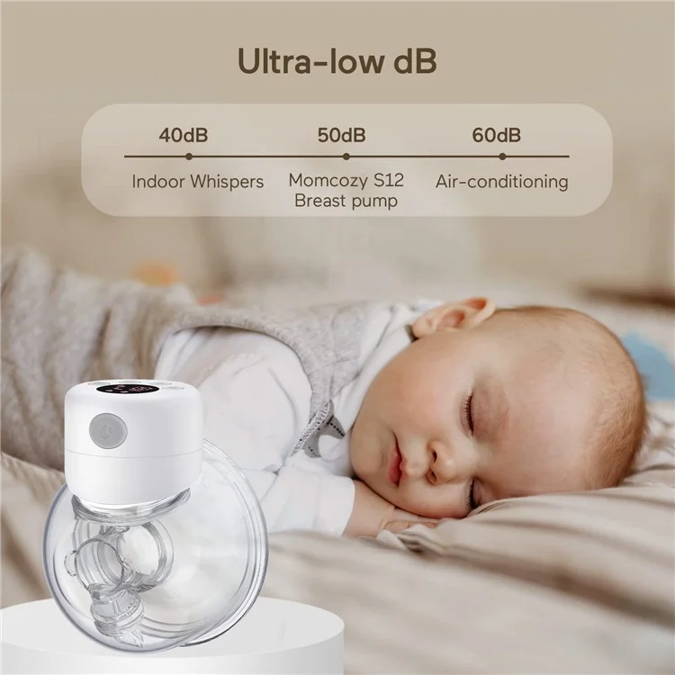 MIDALA S12 Schmerzlose Elektrische Muttermilchpumpe 9 Level 2 Modi Ruhig Tragbarer Muttermilchsammlung (FDA -zertifiziert, BPA Kostenlos)