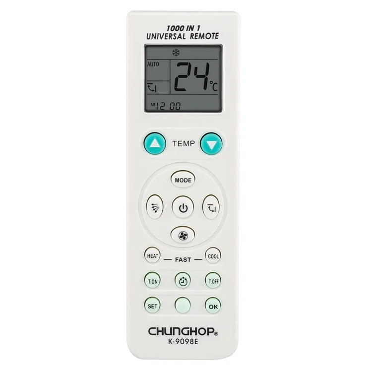 CHUNGHOP K-9098E Battery Powered Air Conditioner Remote Controller Replacement for Home Office