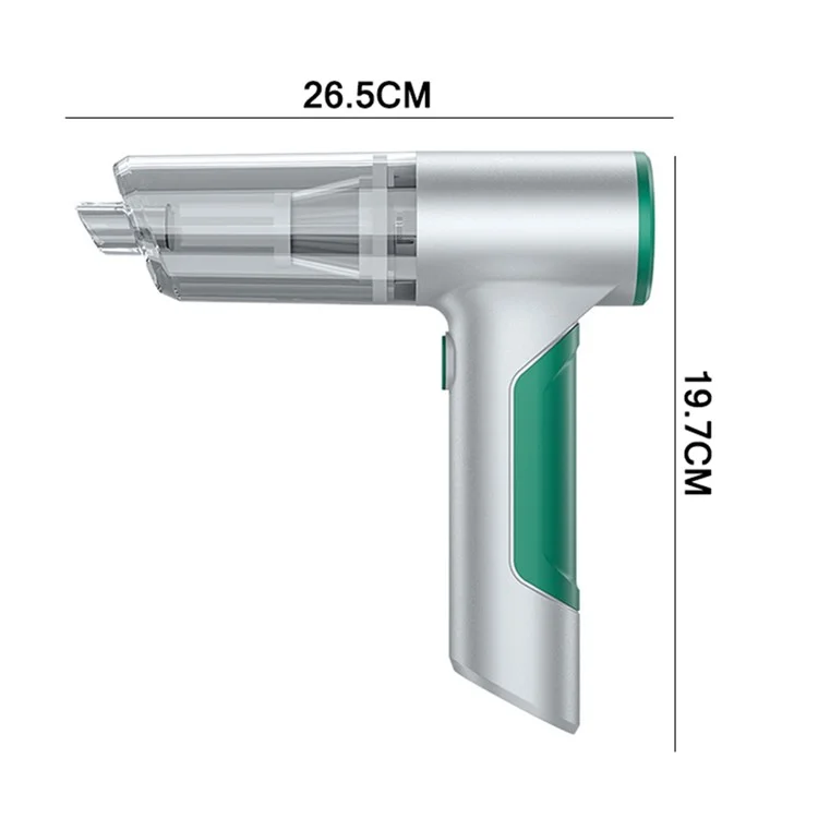 Aspirador de Pó Sem Fio SUITU ST-6673 Recarregável para Carro e Casa, Limpeza com ABS Portátil