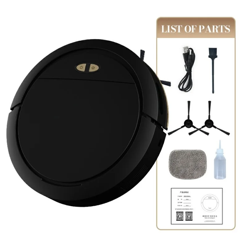 OB16SE 3000Pa Robotic Vacuum Cleaner Smart Mapping Cleaner for Pet Hair, Carpet - Black