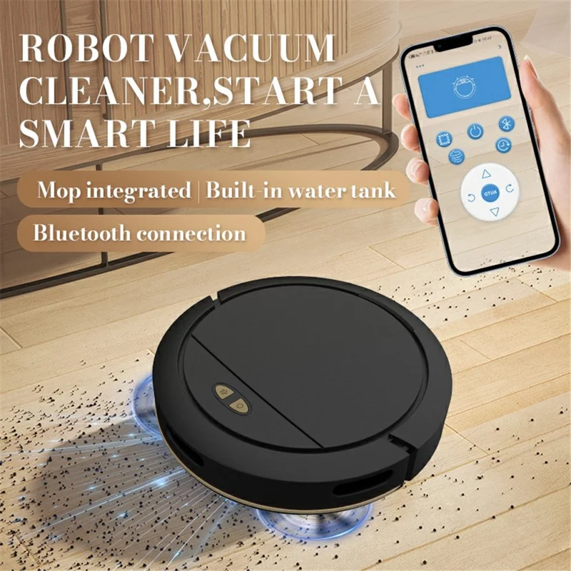 OB16SE 3000Pa Robotic Vacuum Cleaner Smart Mapping Cleaner for Pet Hair, Carpet - Black