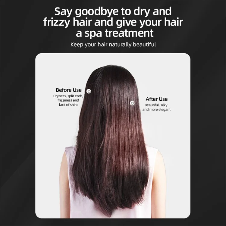 Alisador de Cabelo Sem Fio, Ferro de Ondular Exibição de Temperatura, Pente para Cabelo