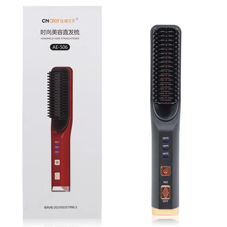 CNAIER AE506 Version Anglaise 2 en 1 Curling And Sdrening Mini Mini-use Multifonction Hair Saiderener Curler - Rose