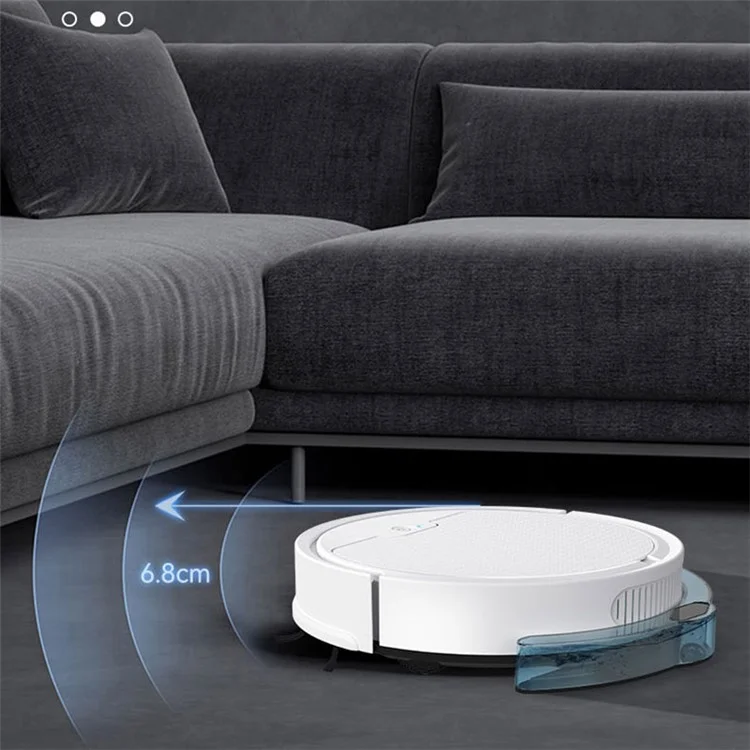 OB8S-MAS Smart Anti-drop Checking Robot Vacuum Cleaner Rechargeable Auto-cleaner Sweeper с Резервуаром Для Воды - Черный