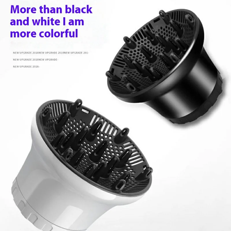 G8 Hair Dryer Large Blower Head Universal Attachment Curly Hair Drying Hood - Black