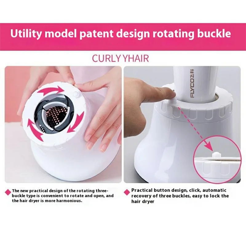 G8 Hair Dryer Large Blower Head Universal Attachment Curly Hair Drying Hood - Black