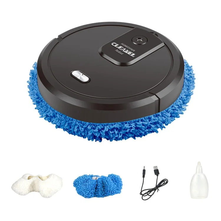 Aspirateur Robot K-555 2 en 1 Smart Sweep and Mop avec Aspiration Puissante pour Poils d'Animaux de Compagnie et Sols Durs - Noir