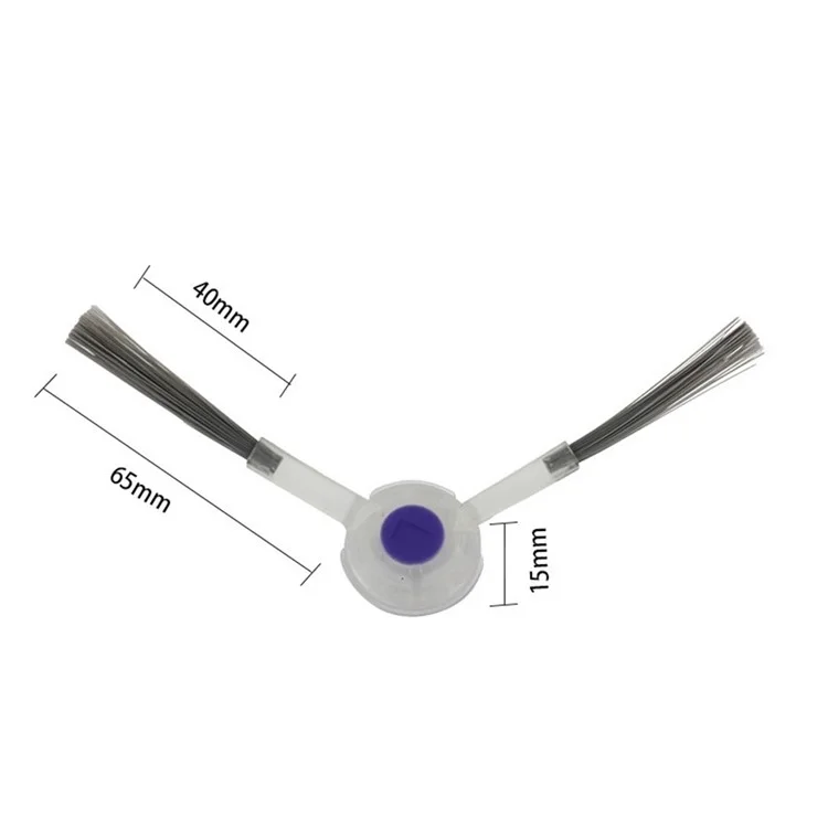 2 Brosses latérales de rechange pour aspirateur robot Narwal J4 / J3 - Accessoire de nettoyage des bords