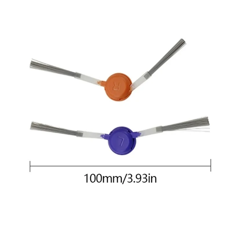 2 Spazzole Laterali per Aspirapolvere Narwal J5 / J5X / Easy 001 Max - Accessorio per la Pulizia dei Bordi