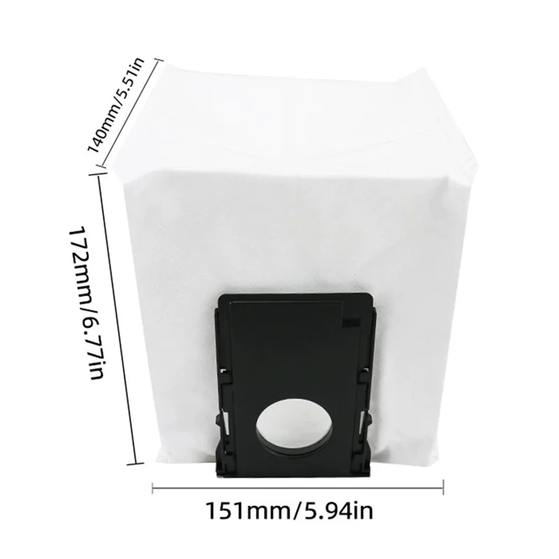 Per Midea W20 Pro / W20 Aspirapolvere Sacchetto per la Polvere di Ricambio in Tessuto Non Tessuto per la Raccolta della Polvere