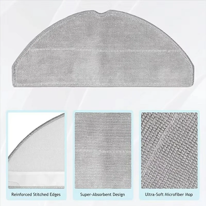 Pour Roborock Q7 TF / Q7 TF+ Chiffon de Nettoyage pour Aspirateur, Tampon de Nettoyage de Sol avec Élimination des Poussières