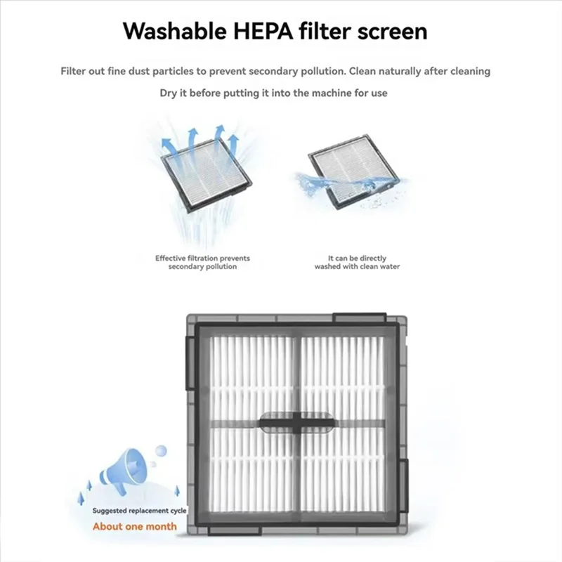 Filter for Roborock Q10 VF / Q10 VF+ / Q10 PF Vacuum Cleaner Air Purification Replacement Part