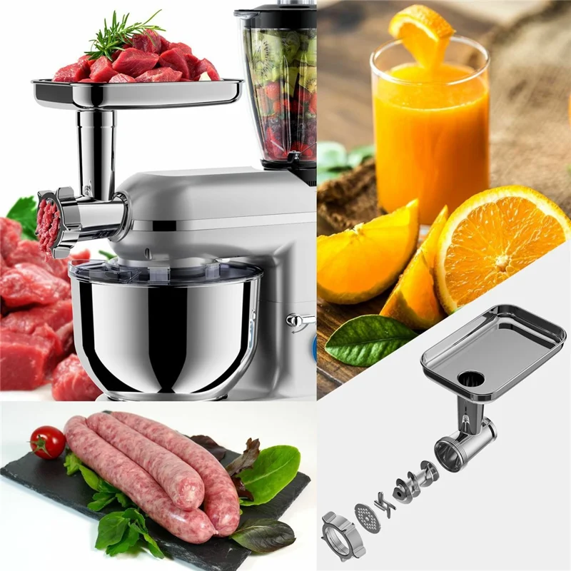 5,5L Multifunktionale Küchenständermixer 5 in 1 Teigkneter Küchenmaschine zum Backen und Kochen (BPA-frei, Ohne FDA) - EU-Stecker