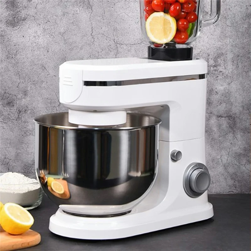 6L Electric Kitchen Stand Mixer 3 in 1 Dough Kneader Meat Grinder Juicer (BPA Free, No FDA) - EU Plug