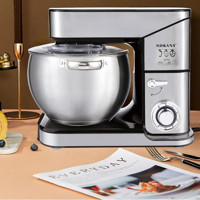 SOKANY SK-623 10L Stand Mixer Stainless Steel Kitchen 2000W Powerful Dough Kneader (BPA Free, No FDA) - EU Plug